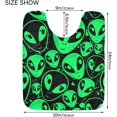 thumbnail image 6 of SKYSONIC Bath Mats Toiletry Mat Out Space Green Man Print, Fluffy Plush Absorbent Bath Rugs Carpet with Non Slip Bottom for Bathroom Floor Toilet Tub and Shower, 6 of 7