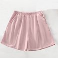 thumbnail image 2 of Timegard Running Shorts for Women Plus Size Wide Leg Elastic Waisted Sweatshorts Workout Shorts with Pockets, 2 of 7