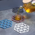thumbnail image 3 of Limei Silicone Trivet Mats and Hot Pads 5.4" x 4.7" in Hexagon Heat Multifunction Kitchen Tool for Bowl Mats, Dish Mats Placemats, 3 of 7