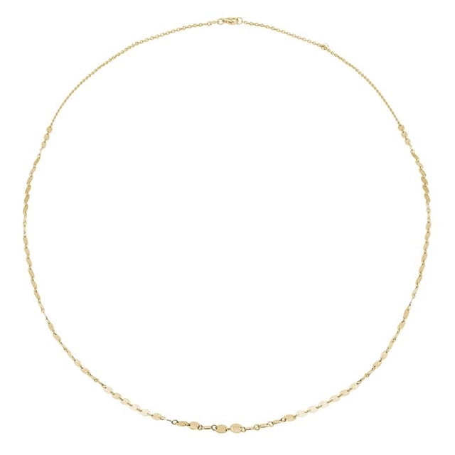 Majesty Diamonds MDR210187 Collier Disque Ovale en Or Jaune 14 Carats