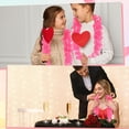 thumbnail image 3 of Collar de flores Sherr con luz LED, 24 unidades, 100 cm, color rosa, 3 of 7