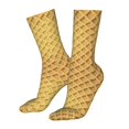 thumbnail image 3 of Waffles Food Pattern Socks,Unisex Fashion Athletic Casual Socks Adult Stockings Sports Socks Travel Socks For Women Men, 3 of 5