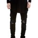 thumbnail image 5 of Pantalones vaqueros largos para hombre, vaqueros rotos, con cremallera, lavados, elásticos, tendencia para exteriores, pantalones vaqueros para hombre., 5 of 9