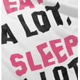 thumbnail image 5 of Eat Sleep Lazy Procrastinator Funny Romper Boys or Girls Infant Baby Brisco Brands NB, 5 of 7