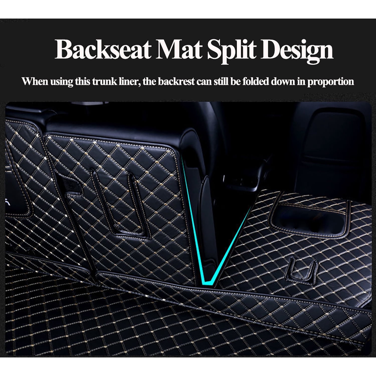 Fit 2026 Tesla Model Y Juniper Refresh 5-Seat Full Coverage Trunk Liner Heavy Duty Dog Mat Protector Cover Cargo Liner All Weather Waterproof (Black)