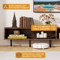 thumbnail image 6 of TV Stand for TVs up to 70" with Open Storage Compartments,Entertainment Center Media Console for Living Room, Bedroom,Rustic Brown, 6 of 8