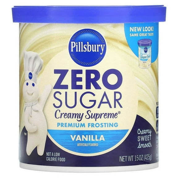 Pillsbury, Zero Sugar, Premium Frosting, Vanilla, 15 oz