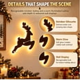 thumbnail image 6 of Glow Deer LED Reindeer for Wall Decoration, Backlit LED Reindeer Silhouette Holiday Wall Art, Christmas Wall Decor, Christmas Decorations Indoor for Farmhouse Style Christmas Home-6pcs, 6 of 8