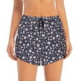 thumbnail image 2 of Daiia Daisies Flowers Pattern Women's 2 in 1 Running Shorts - Lightweight Athletic Workout Gym Yoga Shorts Liner with Phone Pockets-XX-Large, 2 of 7