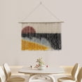 thumbnail image 2 of Macrame Wall Hangings, Modern 43"x28" Large Sunset/Mountains Fringed Wall Hanging Wall Art Decor for Living Room Bedroom Dining Room, 2 of 8
