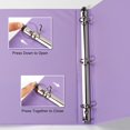 Standard 3 Ring Binder 1 inch with Clear View Cover, 1" Round Ring View