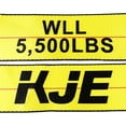 thumbnail image 5 of Correas para cabrestante KJE, paquete de 10 unidades, 4 x 9 m, amarillas, resistentes, con ganchos p, 5 of 5