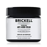 Brickell Men's Products Resurfacing Anti-Aging Face Cream For Men, Natural and Organic Face Moisturizer, Vitamin C Cream For Wrinkles, 2 oz, Scented