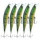 thumbnail image 4 of Señuelo de pececillo de simulación Artificial, cebo de tiro largo con anzuelo triple, accesorio de pesca, 5 uds., 4 of 5