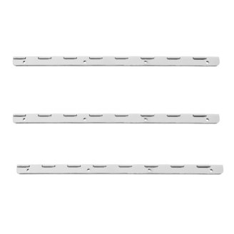 6-Pack Self-Closing Door Hinges – 2-3/4" Adjustable Spring-Loaded, White Iron, 180° Opening, For Screen Doors, Storm Doors, With Screws