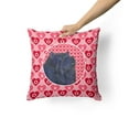 thumbnail image 2 of Carolines Treasures SS4501PW1414 Chow Chow Hearts Love and Valentines Day Portrait Fabric Decorative Pillow 14Hx14W, 2 of 4