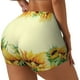 thumbnail image 1 of Fotbe Sunflowers On A Yellow Background Shorts Sin Costuras – Shorts Deportivos de Cintura Alta para Mujer, Elásticos para Gimnasio, Yoga, Running o Ciclismo-Medium, 1 of 8