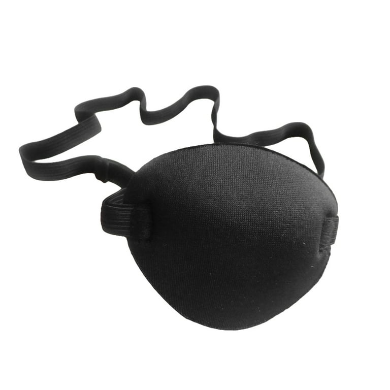 4pcs Stretchy Eye Patch Single-eye Pirate Patch with Adjustable Elastic  Strap for Adults and Kids 
