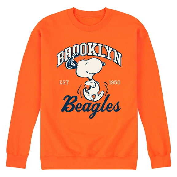 Peanuts - Brooklyn Beagles - Men's Crew Neck Fleece Pullover