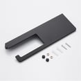 thumbnail image 7 of Toilet Paper Holder with Shelf, Thickened Aluminum Screws Wall Mount Toilet Tissue Roll Holder, Black, 7 of 7