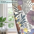 thumbnail image 4 of Yayeee Window Curtains Light Filtering 63"x42" Grommet Panel Pair Home Living Room Decor, Blue Flowers, 4 of 7