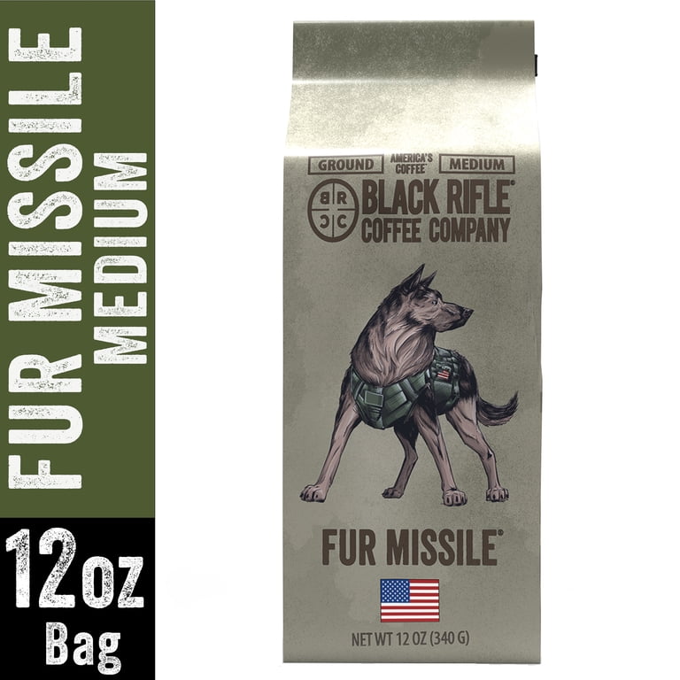 6 pack) Black Rifle Coffee Company Fur Missile, Medium Roast