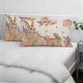 thumbnail image 3 of Easter Pillow Covers, Linen Long Throw Pillow Case, Spring Watercolor Bunny Flower Leaf Plant Holiday Pillow Protector Decorative Cushion Cover for Living Room/Bedroom 20" x 26", 3 of 8