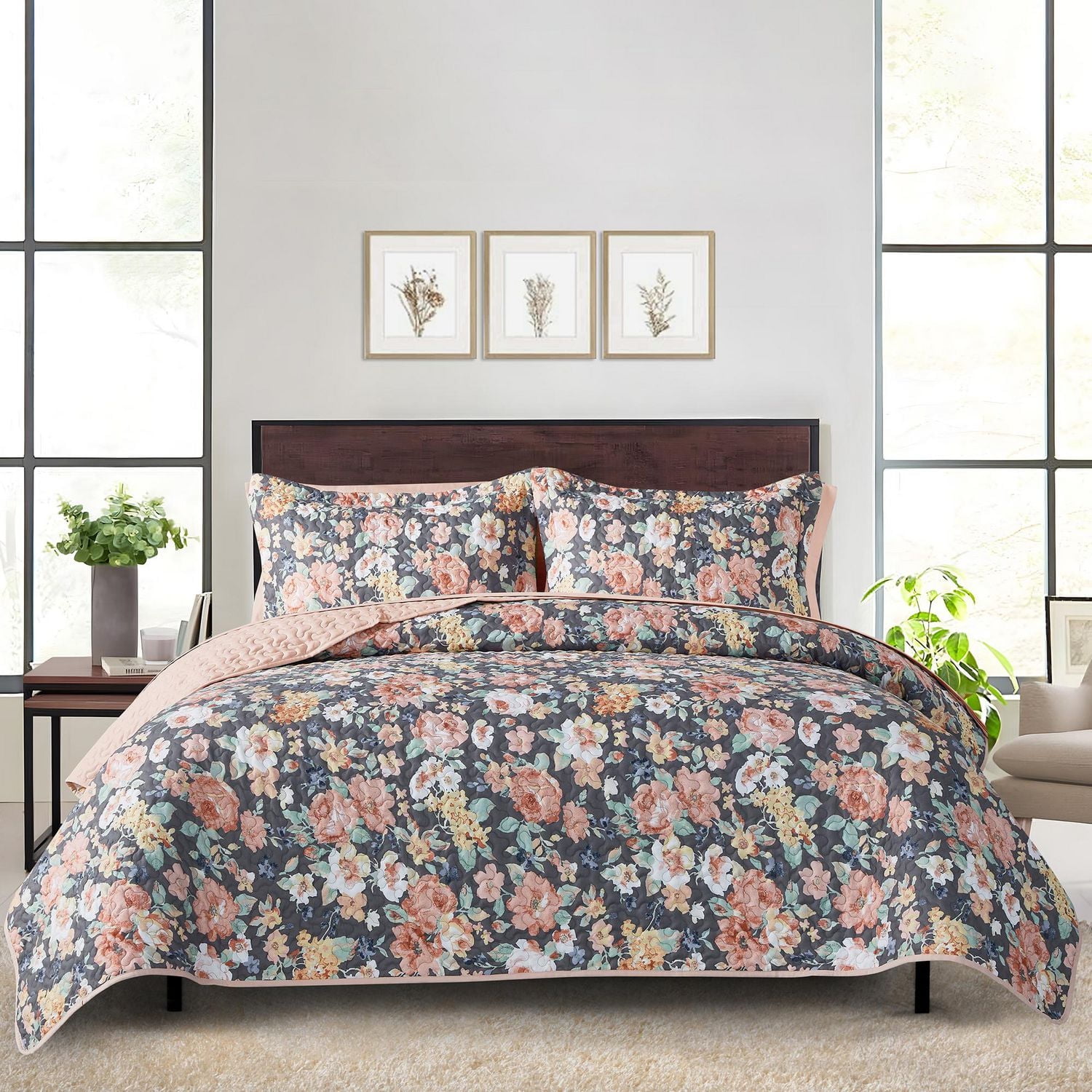 Ensemble de courtepointe Mainstays 1 place/1 place XL