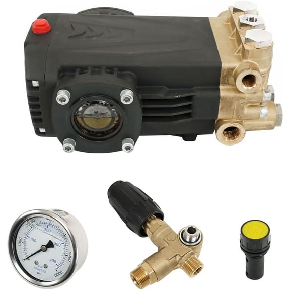 munirater Pressure Washer Pump 3500 PSI, 24 MM Shaft Washer Pump, 5.6 GPM
