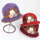 thumbnail image 4 of Gorro de otoño e invierno, gorro de lana, gorro de punto para mujer, cálido, con protección para los oídos, resistente al viento, forro polar, moda, 4 of 6