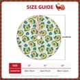 thumbnail image 2 of Xecao Avocado Sleeping Pattern Christmas Tree Skirt Round Xmas Tree Mat Base Cover for Holiday Home Decorations-36", 2 of 6