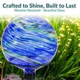 thumbnail image 3 of Sunnydaze Northern Lights 10" Glass Outdoor Gazing Globe (2 Count), 3 of 11
