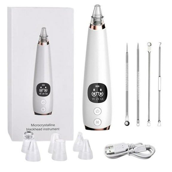 2026 Blackhead Remover Vacuum, Black Head Remover for Face, Blackhead Extractor with 6 Suction Probes, 4 pcs Pimple Popper Tool Kit, USB Interface Type Pore Vacuum