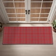 thumbnail image 2 of Red Christmas Plaid Pattern Door Rugs,Washable Non Slip Door Mats Indoor,Decorative Door Mats,Entry Mat Indoor for Entrance,Bedroom,Kitchen,Bathroom,16"x47", 2 of 6