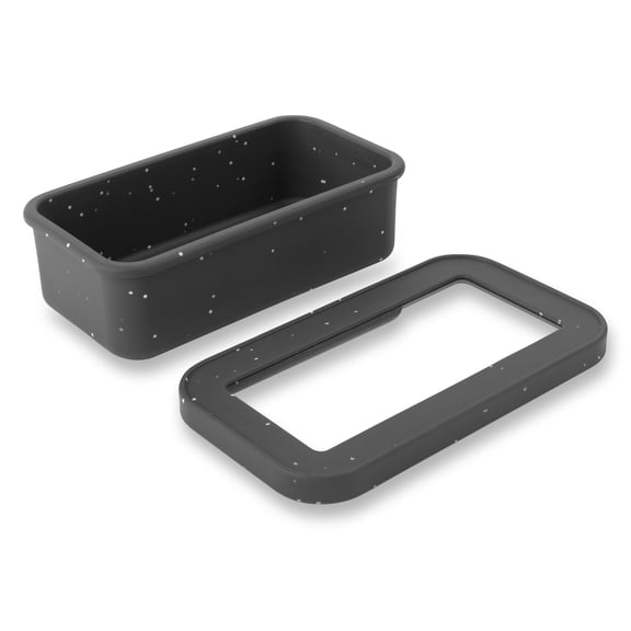 Thyme & Table 9" Silicone Multi-Use Baking Loaf Pan with Glass Lid - Charcoal