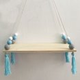 thumbnail image 2 of Decoración Nórdica Para Niños, Estante De Almacenamiento Con Borlas, Estante Para Colgar En La Pared, Juguetes De Madera, Modelo De Habitación Para Bebés Y Niños, Decoración Ártica Para El Hogar Noticed HA026156-02, 2 of 6