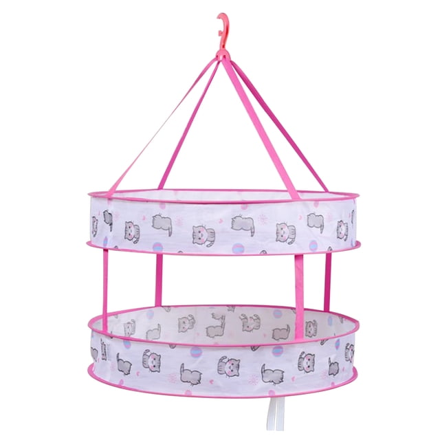 Secadora de Doble Capa Estante Plegable Ropa Colgante Malla de Lavandería Sunnimix 60 cm