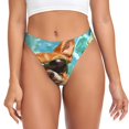 thumbnail image 1 of Kdxio String Sans Couture Motif Chihuahua Drôle pour Femmes - String Taille Basse Invisible Extensible Culottes Respirantes pour Femmes-3TG, 1 of 6