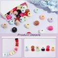thumbnail image 4 of 72 cuentas esponjosas de 20 mm en 12 colores. Cuentas divertidas para decorar bolígrafos. Bolas de peluche adorables., 4 of 6