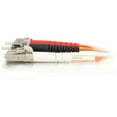 thumbnail image 2 of C2G LC-ST 62.5/125 OM1 Duplex Multimode PVC Fiber Optic Cable (USA-Made) - patch cable - 3.3 ft - orange, 2 of 4