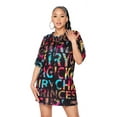 thumbnail image 2 of 2Chique Boutique Women's Multicolor Printed Tunic Dress, 2 of 7