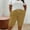 Khaki, variant on Women's Plus Size High Waist Loose Shorts with Pockets Casual 100% Cotton