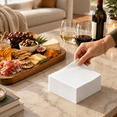 Postable Cocktail Napkins-disposable Beverage/bar Napkins-white Linen-like ...