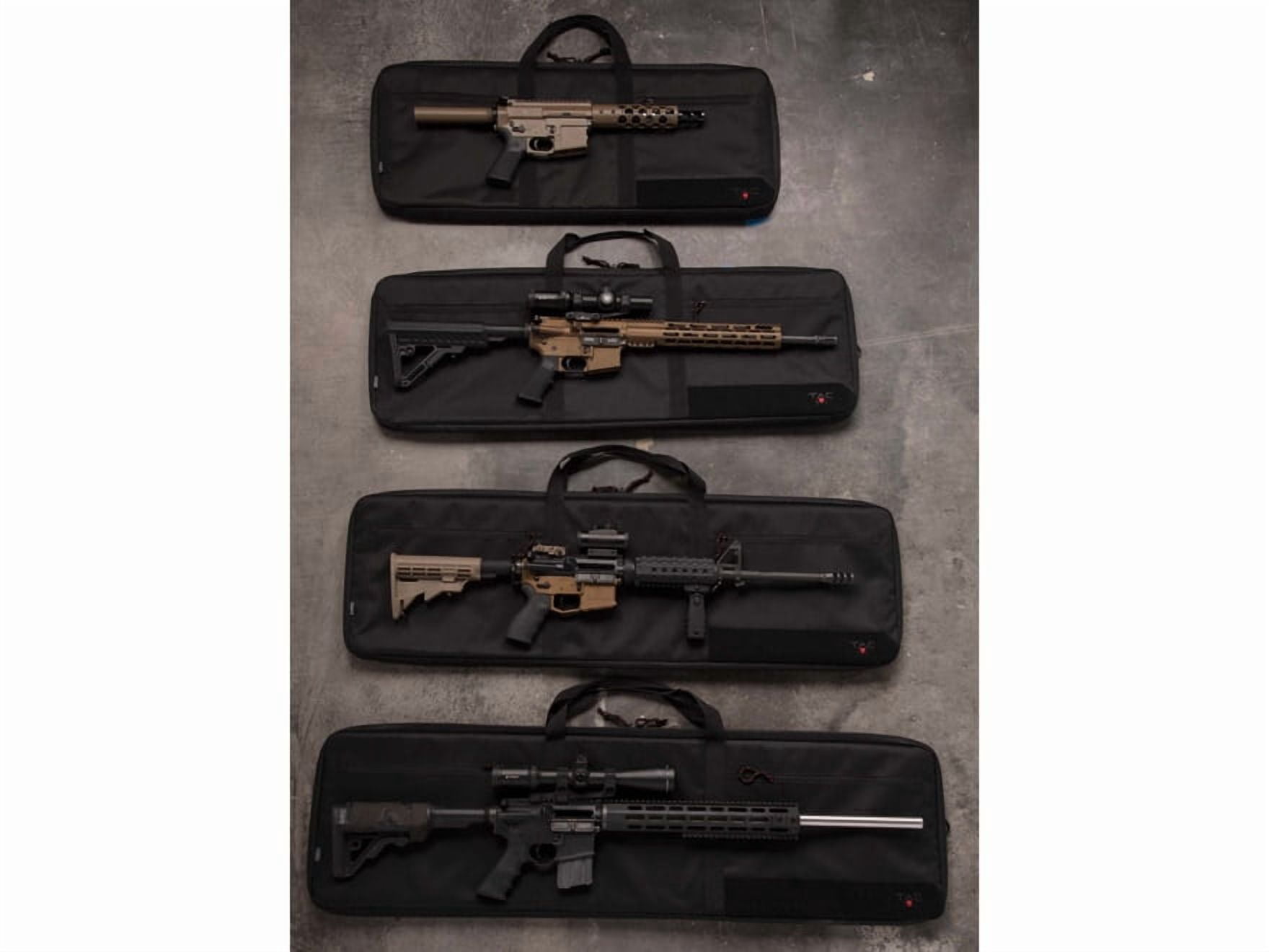Tac-Six 46 In Lockable Division Gun Case, Black