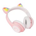 thumbnail image 2 of Twowood auricular CT-930 Auriculares Compatible con Bluetooth 5.0 Lindo gato Forma de oreja Auriculares plegables para teléfono, 2 of 6