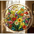 thumbnail image 7 of Acrylic Jigsaw Puzzle Suncatcher, 83 Pieces Flower Sun Catcher Stained Glass Acrylic Puzzle Decoration for Women Men Mom Birthday Gift Home Decor, 7 of 7