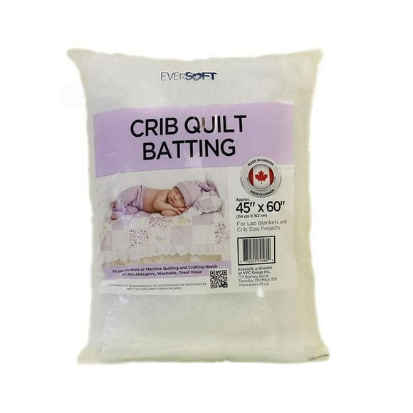 Ouate de couette Eversoft pour lit de bébé Ouate de couette de45"x60 bébé