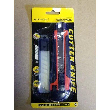 Utility Knife Box Cutter With Extra Blades In Case
