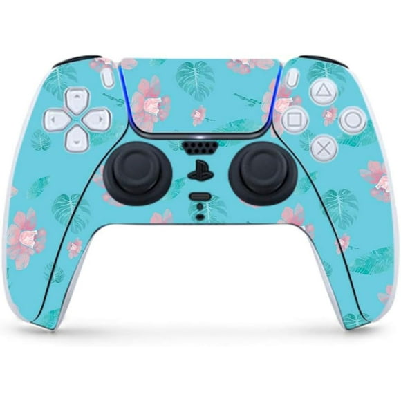 MightySkins Skin Compatible with PS5 / Playstation 5 Controller - Water Flowers | Protective, Durable, and Unique Vinyl