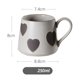 thumbnail image 2 of Taza de cerámica gruesa esmerilada con diseño negro, 250 ml, 2 of 7